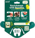 WOOF The Bite n' Brush - Dog Toothbrush Toy - Scrub Plaque and Tartar from Your Dog's Teeth and Mouth - Dog Dental Chew Toy - Small - Image 9