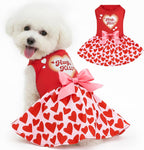 XPUDAC 4th of July Dog Dress Patriotic Clothes Stars Skirt with Bow Independence Day Doggie Outfit Pet Holiday Apparel for Small Dog Girl Cat, XXS - Image 15