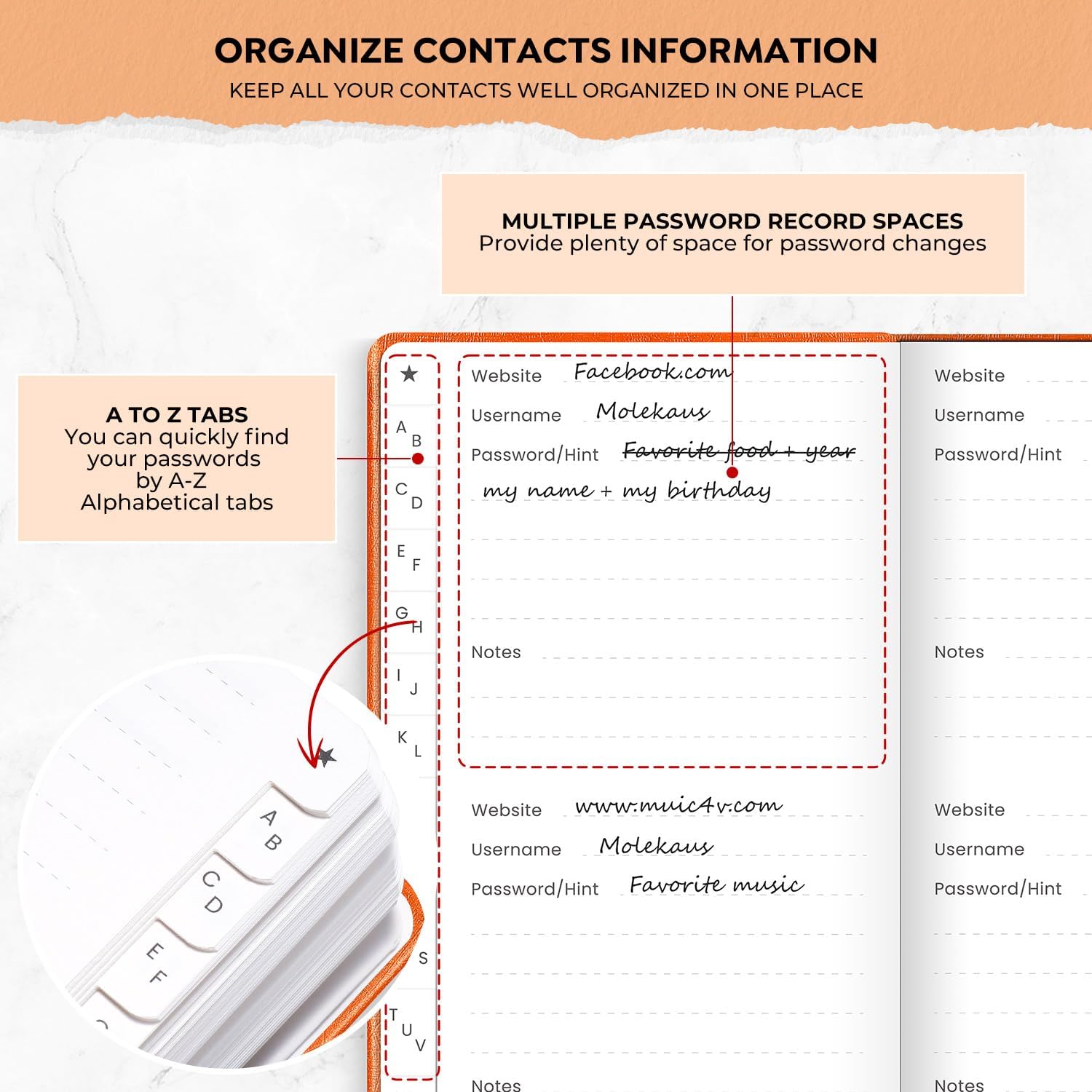Molekaus pocket size internet logbook placed next to a pen demonstrating compact size