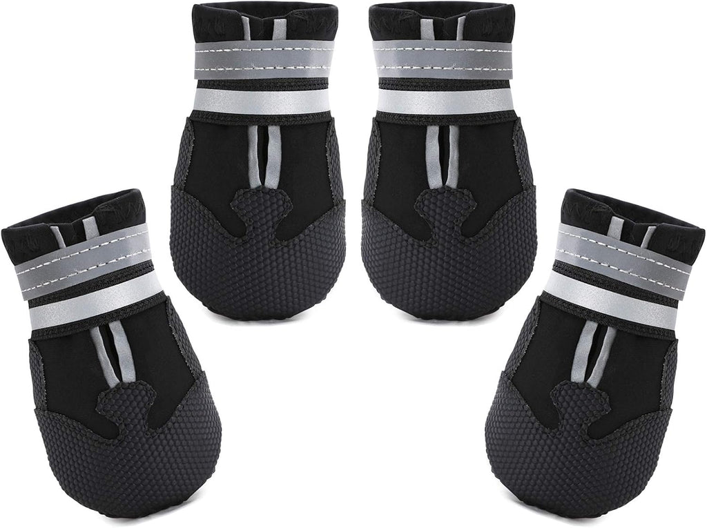 Dimicoo Breathable Dog Boots for Medium Large Dogs,Non-Slip Dog Shoes for Summer Hot Pavement,Lightweight Paw Protector Dog Booties for Outdoor & Indoor Hardwood Floors - Image 10