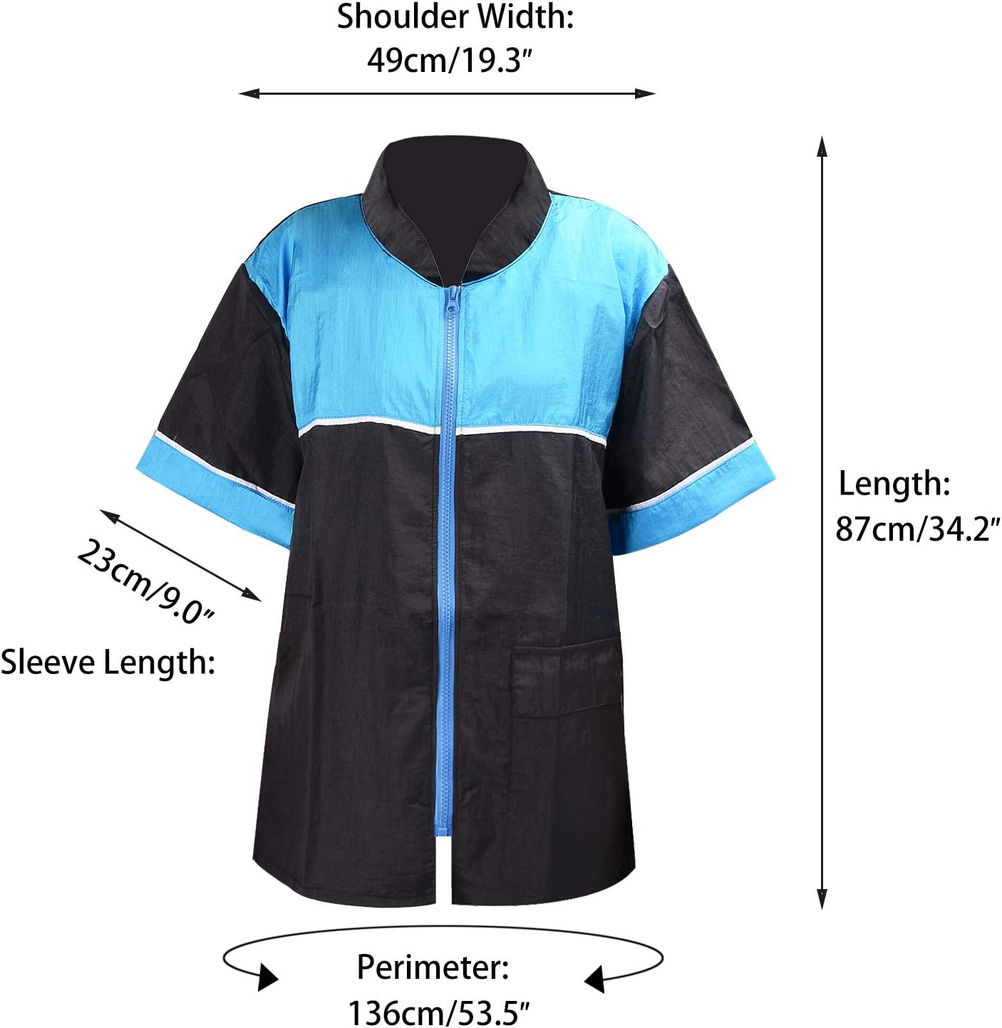 Noverlife XL pet groomer smock side pocket detail