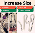 Chrome plated replacement pinch collar links five pack for dogs