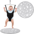 Nuanchu baby jumper mat front view gray white