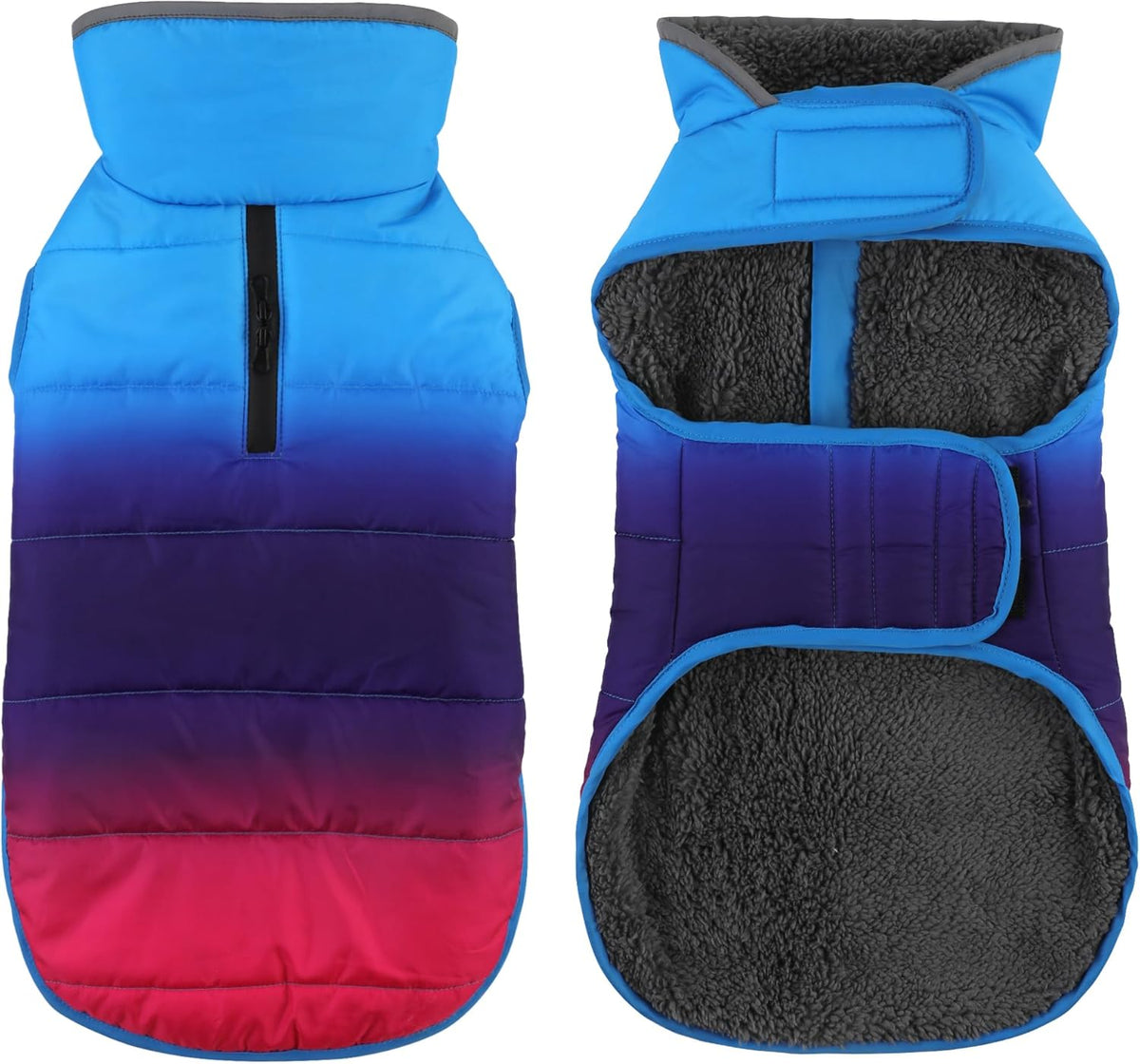 Petglad Dog Winter Coat, Waterproof Dog Jacket with Leash Hole, Reflective Adjustable Pet Snow Vest, Warm Fleece Sweater for Small Medium Large Dogs - Red, XS - Image 9