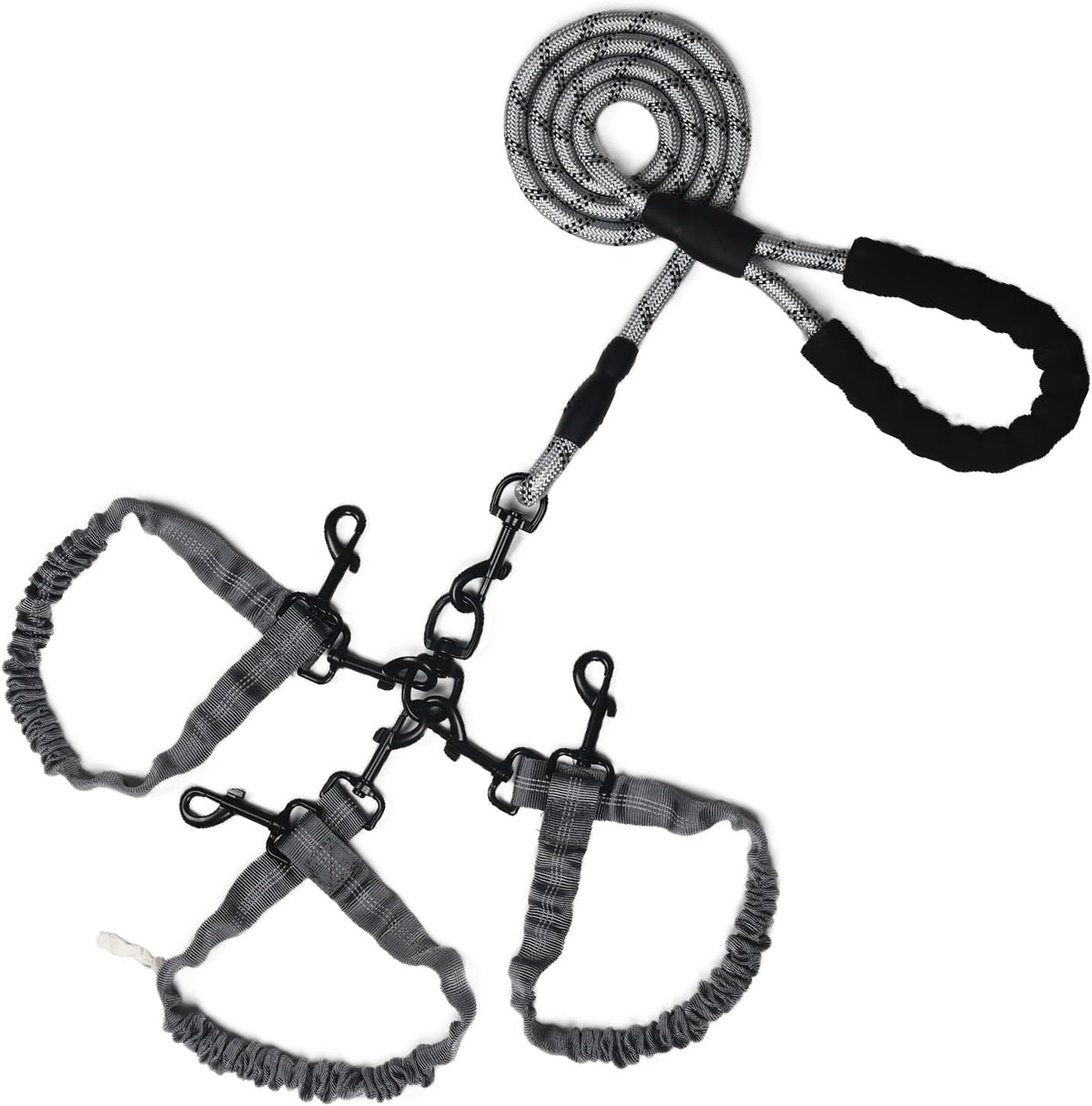 Y-ANNJYA 3-in-1 reflective pet leash front view