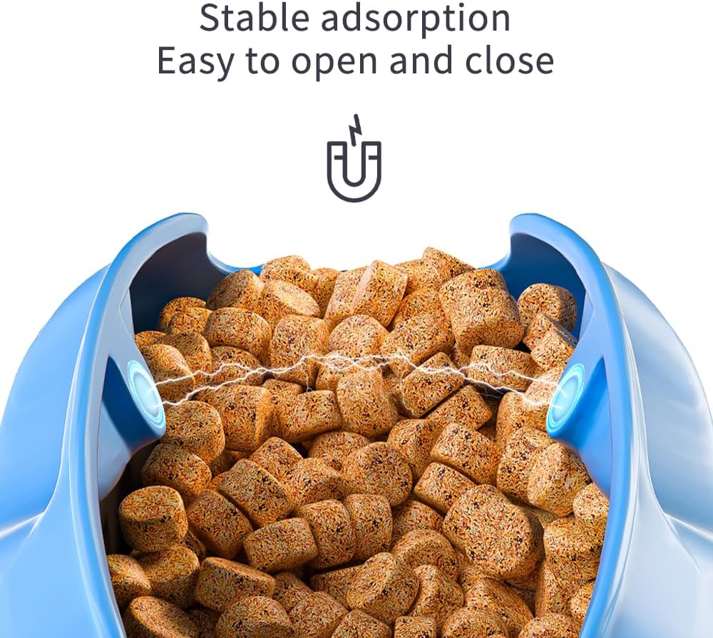 Two pack set of waterproof pet training treat holders in sky blue and light green colors.