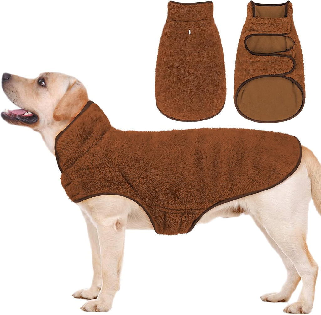 Malier Dog Winter Coat, Reversible Fleece Dog Cold Weather Coats, Windproof Warm Snow Puppy Jacket Vest Pet Clothes for Small Medium Large Dogs (Purple, Medium) - Image 9