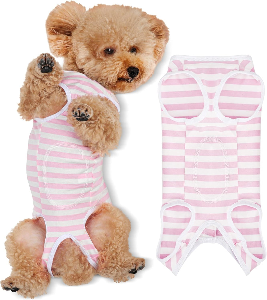 Back view of Paiaite pet surgical shirt showing closure
