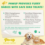 PAWUP rawhide free puppy teething treats with real chicken breast