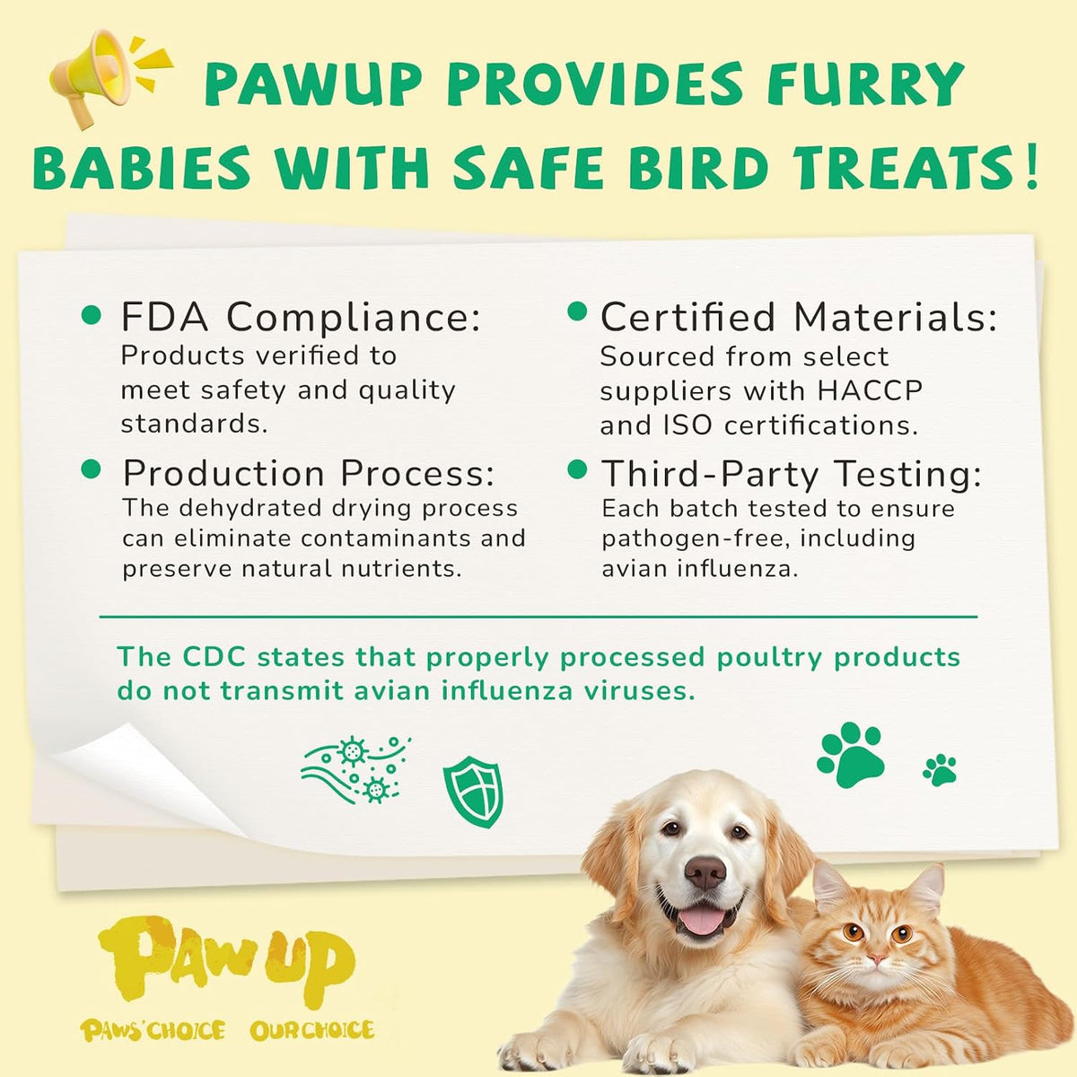 PAWUP rawhide free puppy teething treats with real chicken breast