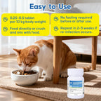 Safe feline parasite treatment tablets for adult cats and young kittens