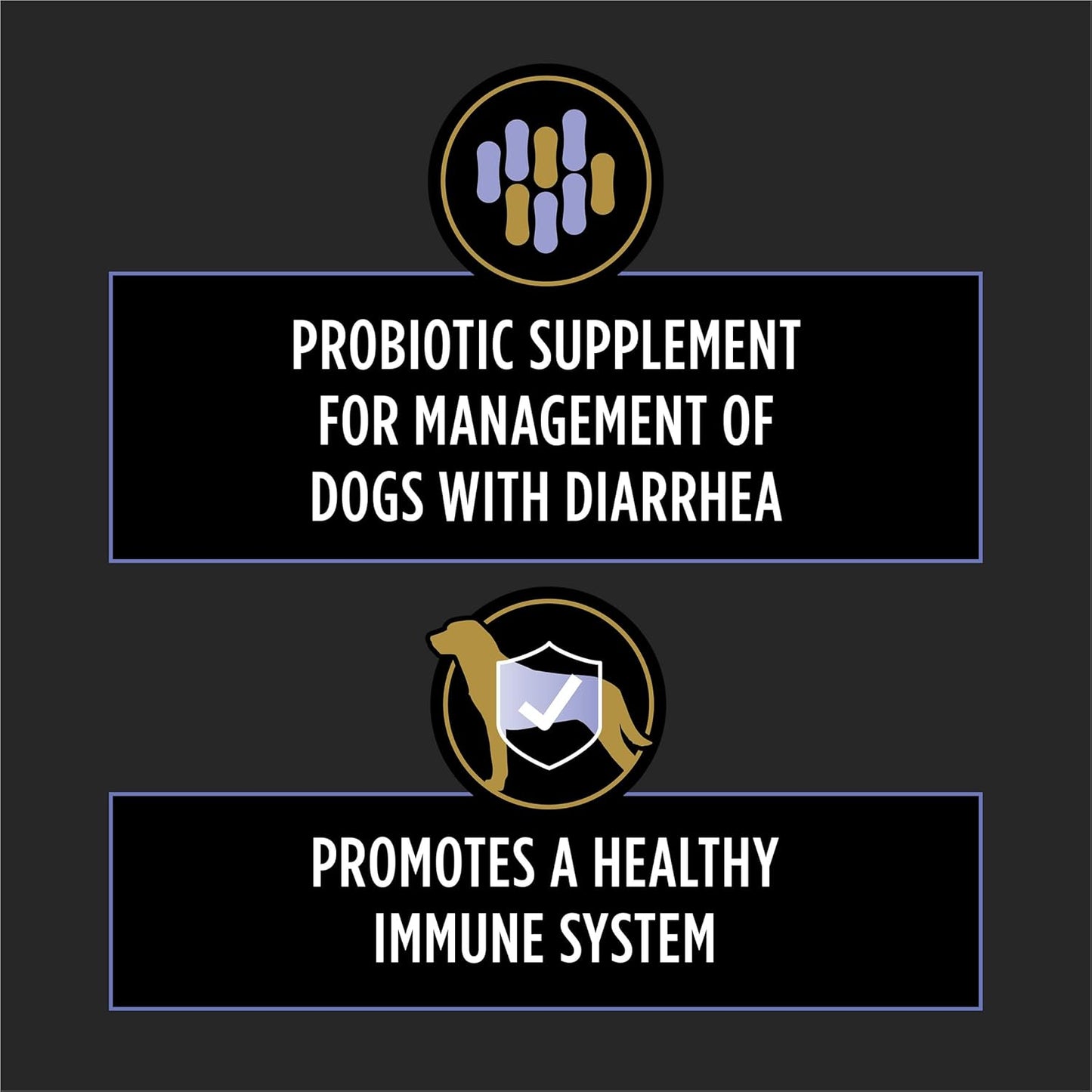 Liver flavored chewable dog probiotic tablets by Purina Pro Plan for canine diarrhea management
