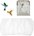Pmeixcy white adjustable bird cage cover front view