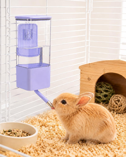 47OZ No-Drip Small Animal Water Bottle, Large Capacity Leakproof Hanging Pet Water Dispenser for Cage Crate, Water Feeder for Guinea Pig, Hamster, Rabbit, Ferret, Chinchilla (White) - Image 9