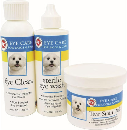 Soothing pet eye cleaning drops for crusty discharge and pollen