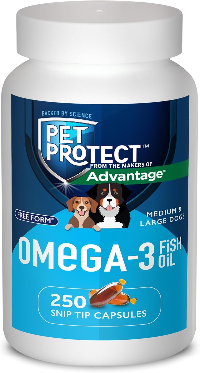 Pet Protect M/L Dog Omega-3 Supplement, Proprietary Free Form Blend, Supports a Normal Inflammatory Response, Snip-Tip Capsules (60 Count) - Image 10