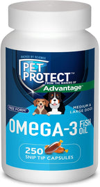 Pet Protect M/L Dog Omega-3 Supplement, Proprietary Free Form Blend, Supports a Normal Inflammatory Response, Snip-Tip Capsules (60 Count) - Image 10