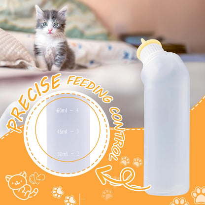 Squeezable pet milk bottle with calibration scale details