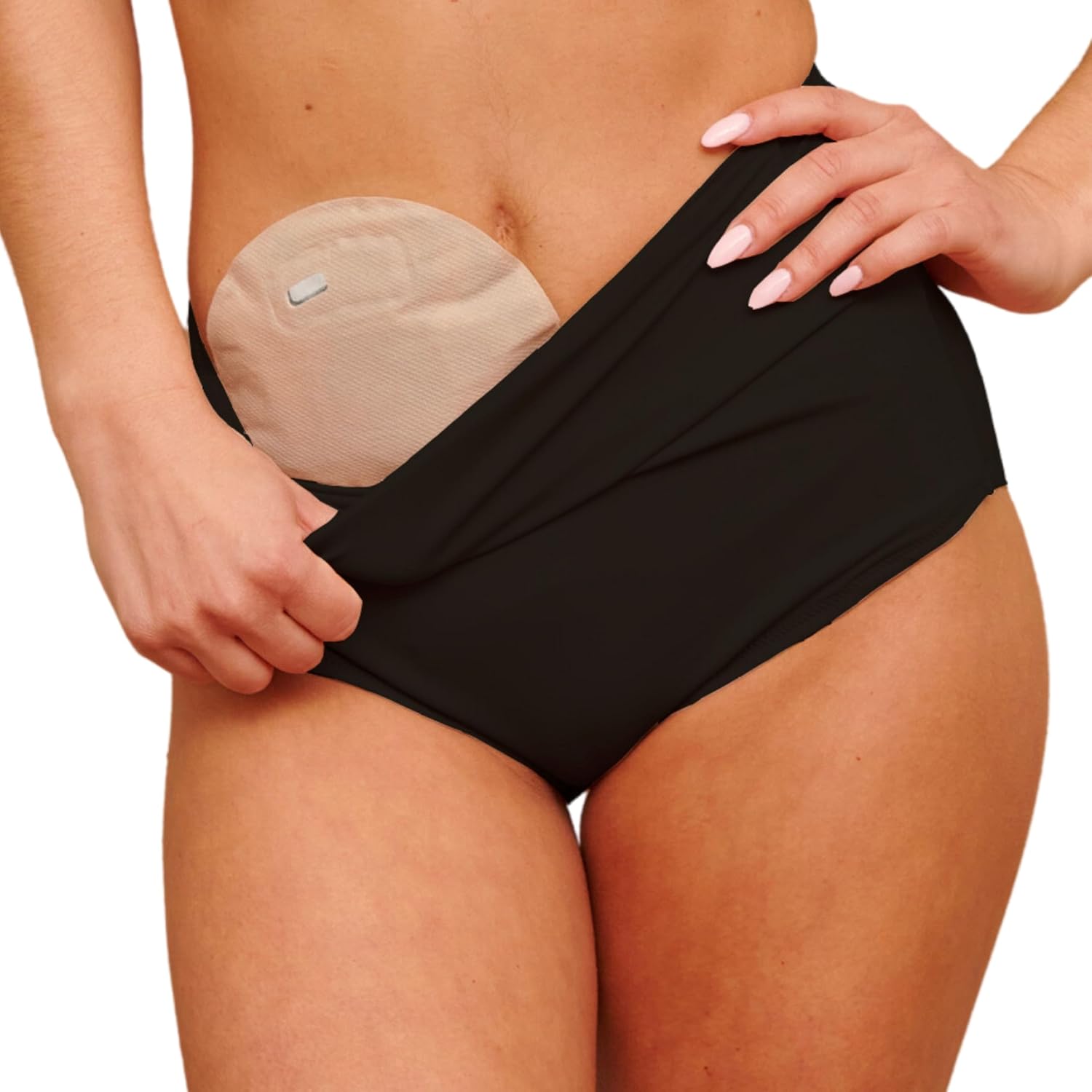 SIIL Classic Ostomy Panty front view showing high-waist design