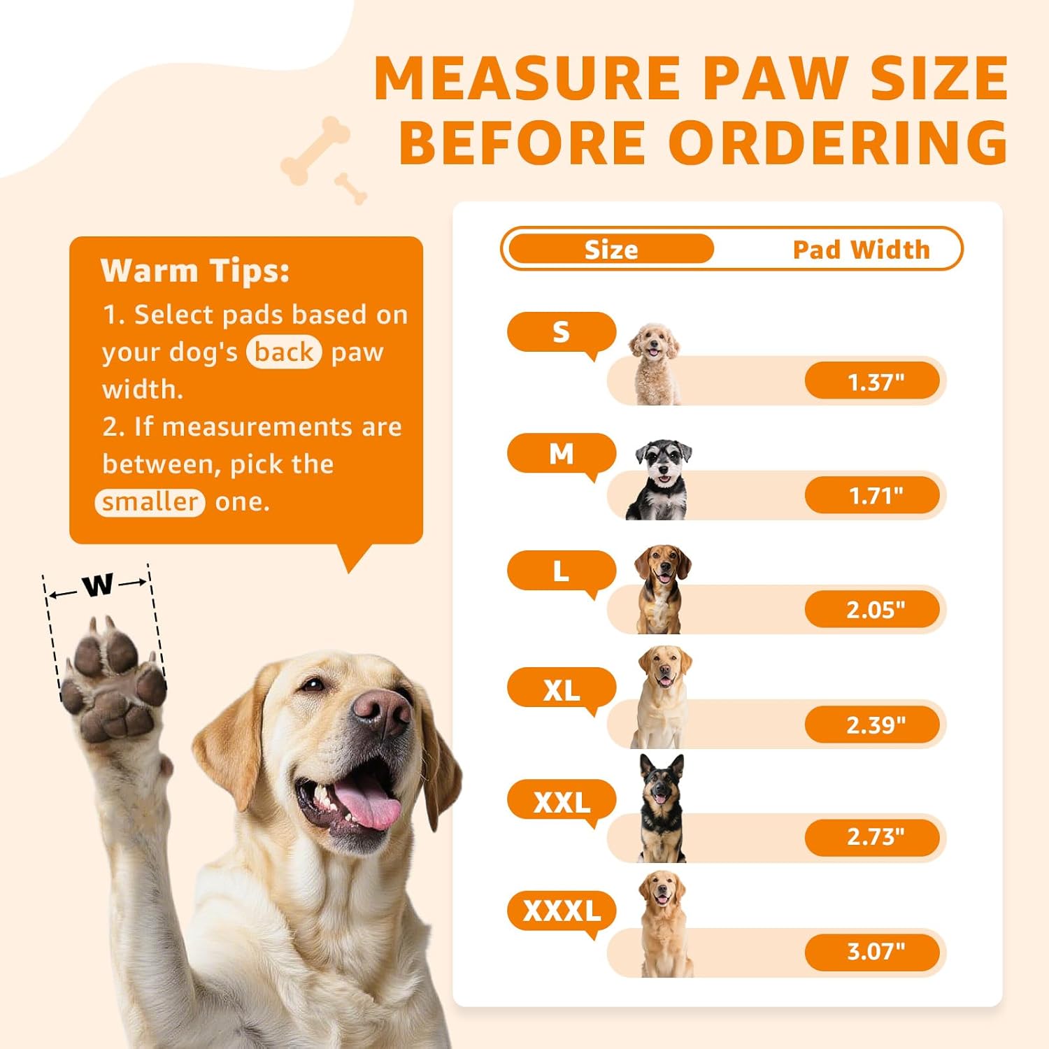 Loobani paw pads for dogs traction front packaging view