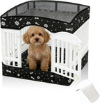 LynxLink dog playpen cover and bottom mat set front view