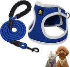 BELLA & PAL Step in Vest Harness for Small and Medium Dogs, No Pull Small Dog Harness with Leash Set, Comfortable Air Mesh Puppy Vest Harness with Reflective Strip (Lavender, XS) - Image 14