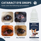 Two ten milliliter bottles of pet eye infection treatment for dogs and cats.