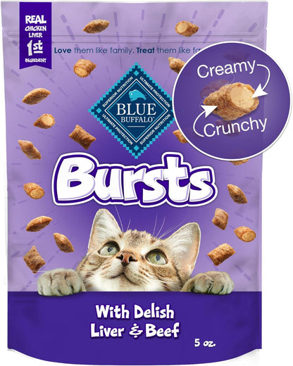 Blue Buffalo Bursts Paw-Lickin' Chicken Crunchy & Creamy Cat Treats, Great for Training, Made with Real Chicken, Natural Cat Treats Enhanced with Vitamins, Minerals & Other Nutrients, 5 oz. - Image 13