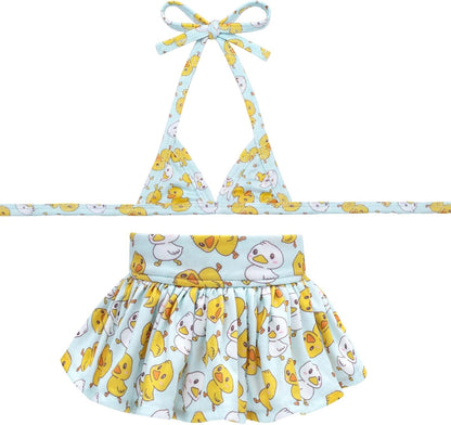 CuteBone Dog Bikini Dress, Stylish Swimsuit Costume for Small Dogs, Comfortable & Adjustable Puppy Bathing Suit, Soft Outfit Pet Apparel for Beach, Pool and Summer Fun DB07S - Image 9