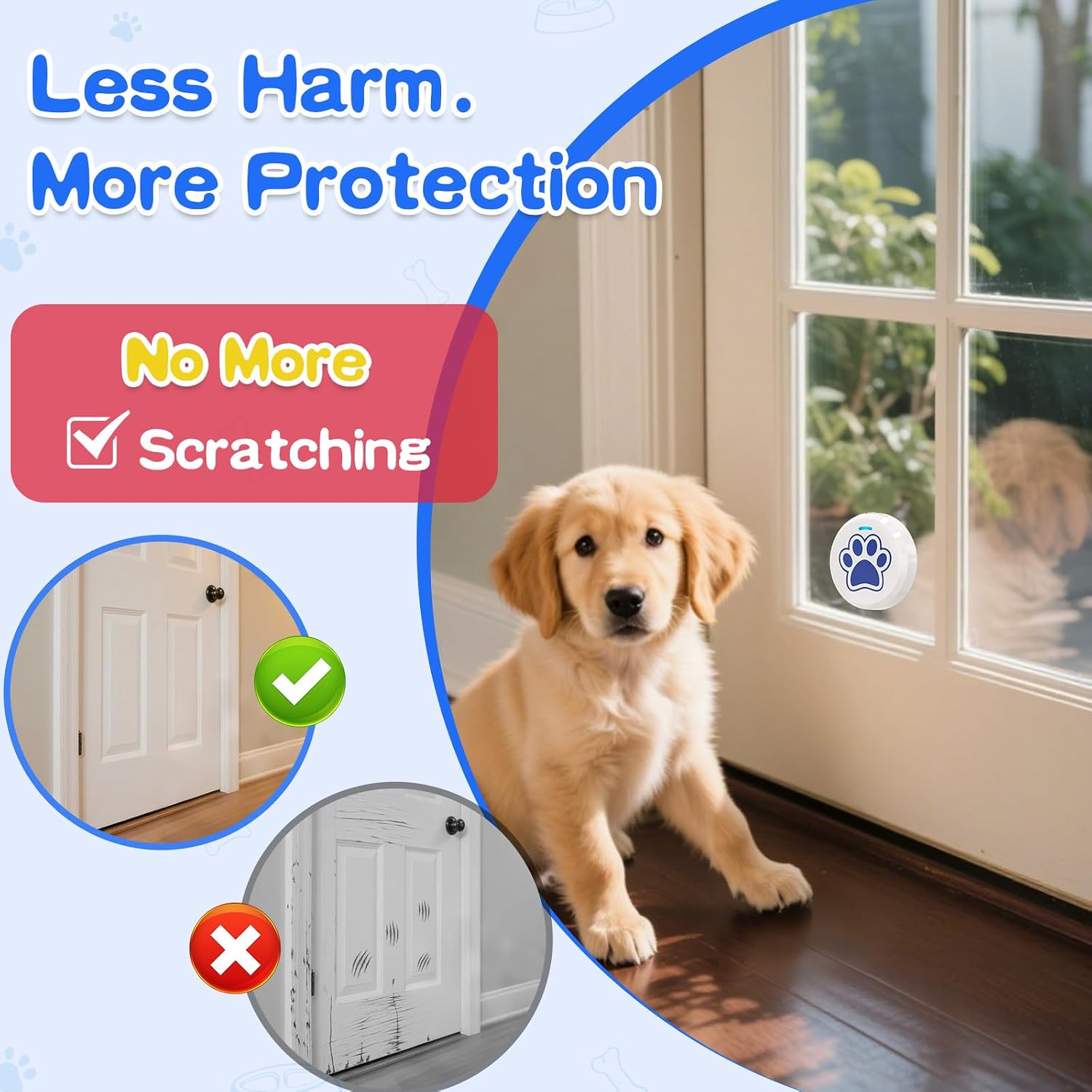 Close up of ChunHee pet doorbell volume controls
