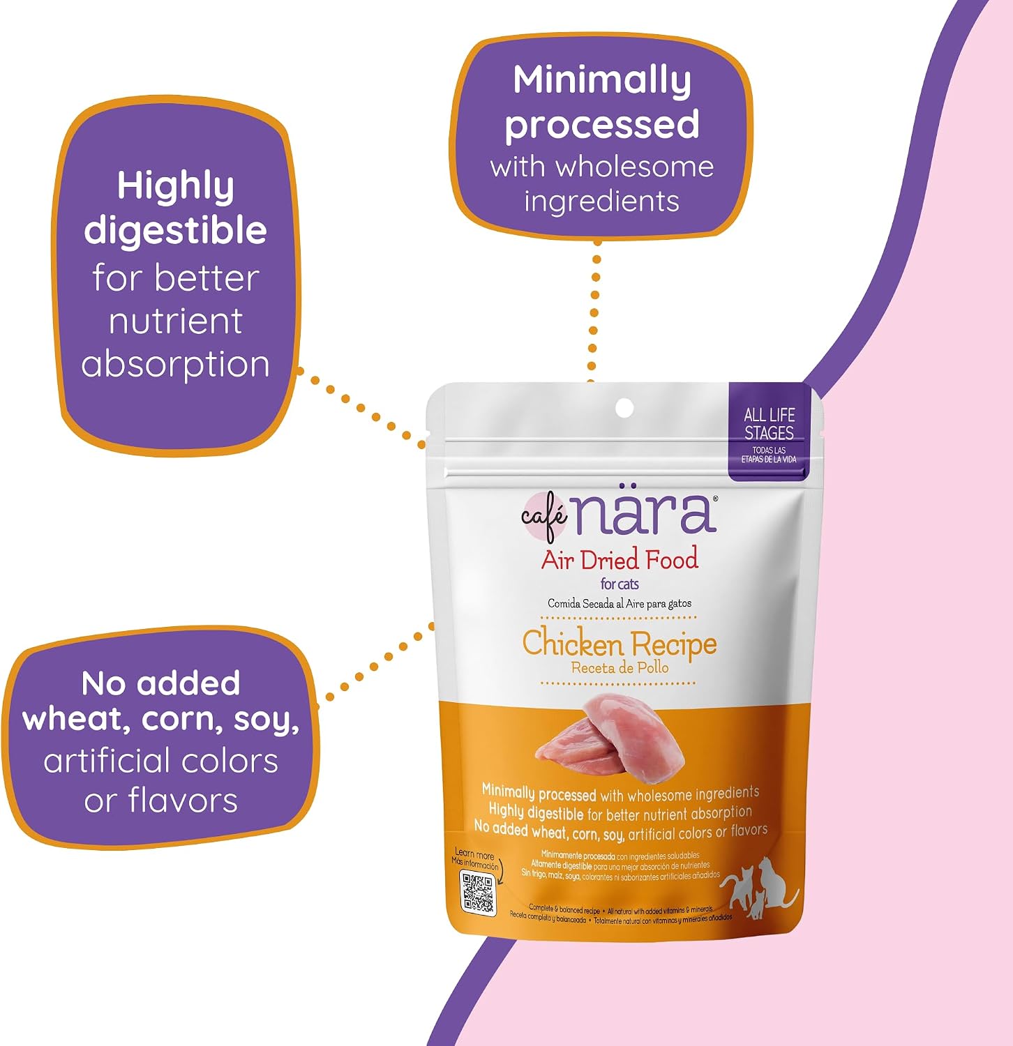 Cafe Nara cat food being used as a meal topper on cat food