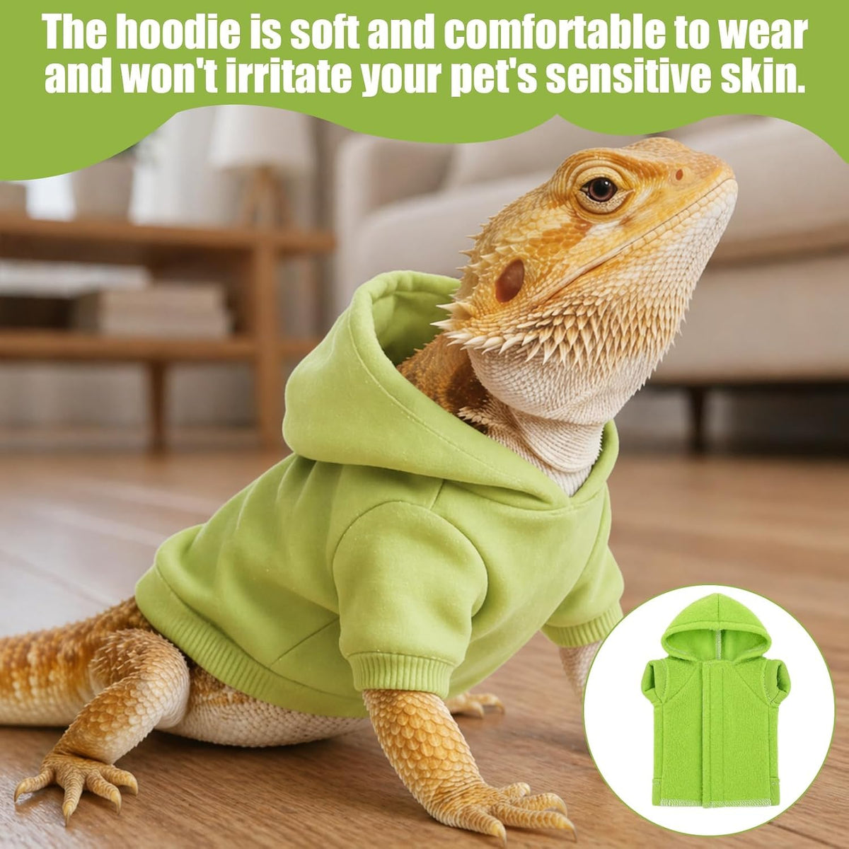 Husoiuy skin protection lizard sweater laid flat display