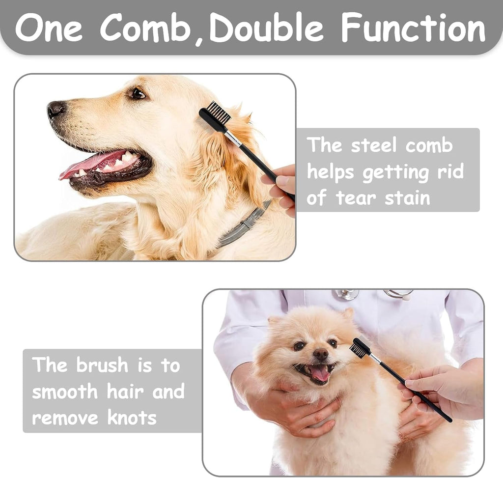 Ergonomic anti-slip handle design on the GUBCUB undercoat rake for comfortable pet grooming sessions.