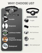 AirTag Cat Collar: Reflective Breakaway Collar, Hidden AirTag Holder - Image 7