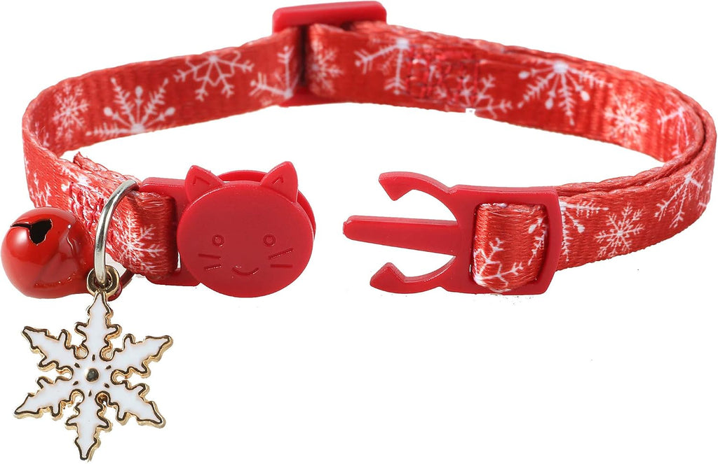 BoomBone small dog holiday collar featuring the safety breakaway buckle mechanism.