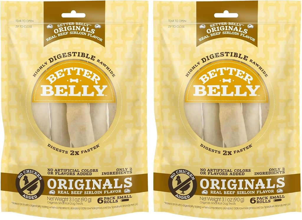 Better Belly Proteins with Real Venison Small Rolls 6 Count, Digestible Rawhide for Dogs, 4.2 OZ - Image 15
