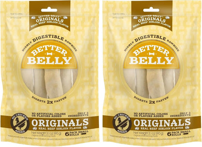 Better Belly Proteins with Real Venison Small Rolls 6 Count, Digestible Rawhide for Dogs, 4.2 OZ - Image 15