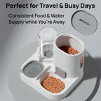 Nastella automatic cat feeder and waterer lifestyle view premium imported pet feeder