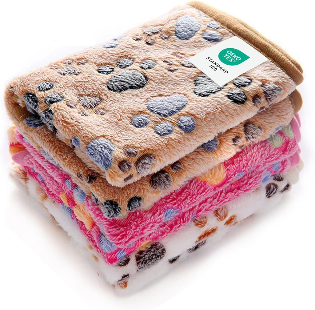 Luciphia premium fleece pet blankets three pack front view