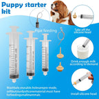 Ywingda kitten bottle feeding kit with soft silicone nipples for newborn pet care.