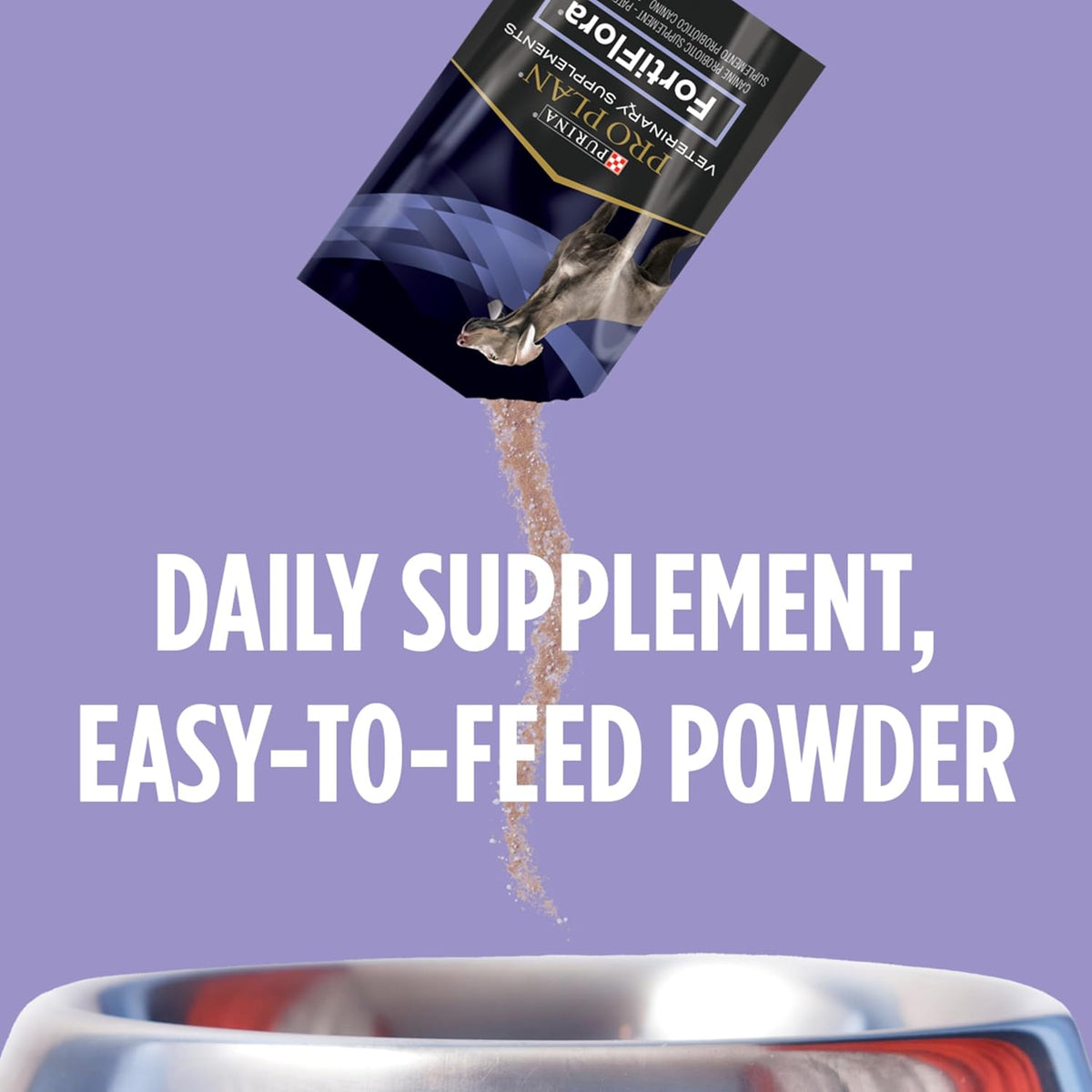 Liver flavored probiotic powder for dogs to manage diarrhea and loose stools.