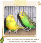 Fabbay bird cage liner paper placed inside a parrot enclosure