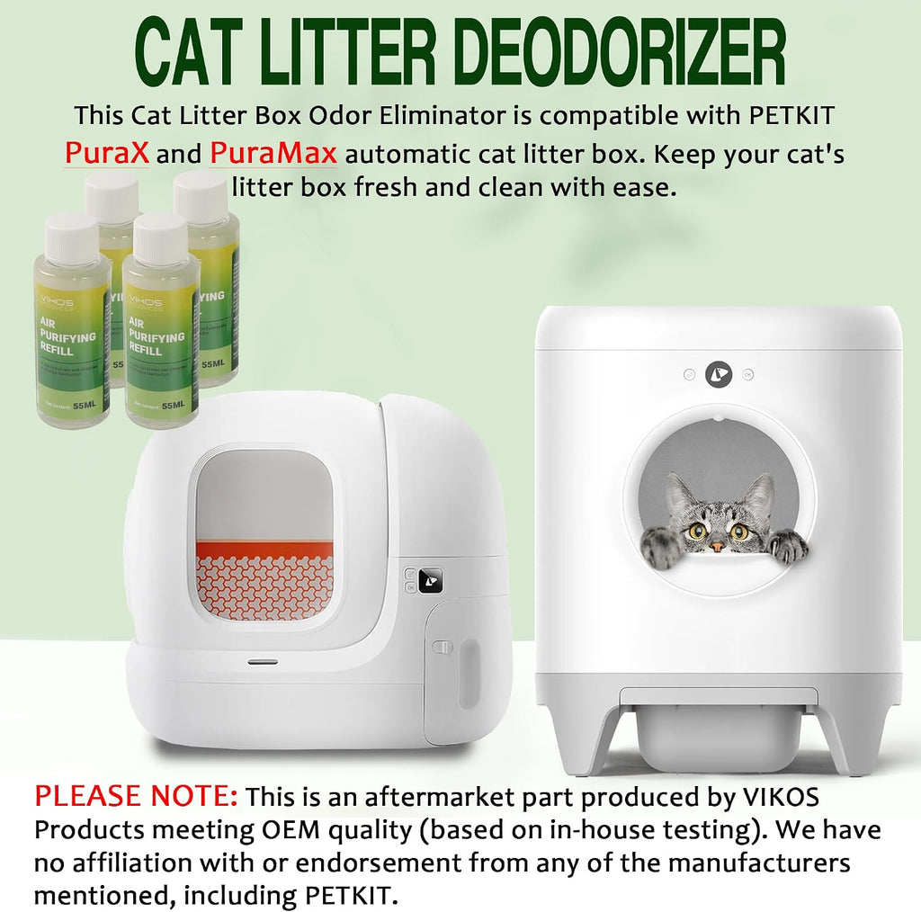 Premium USA imported cat litter deodorizer refills package on a clean background