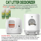 Premium USA imported cat litter deodorizer refills package on a clean background