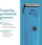 Ergonomic Wahl pet grooming clipper being used for precision paw trimming