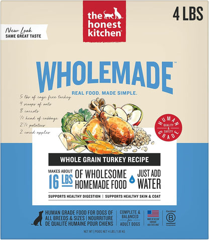 The Honest Kitchen Human Grade Wholemade(TM) Dehydrated Dog Food, Whole Grain Beef and Oat, 10 lb (makes 40lbs) - Image 14