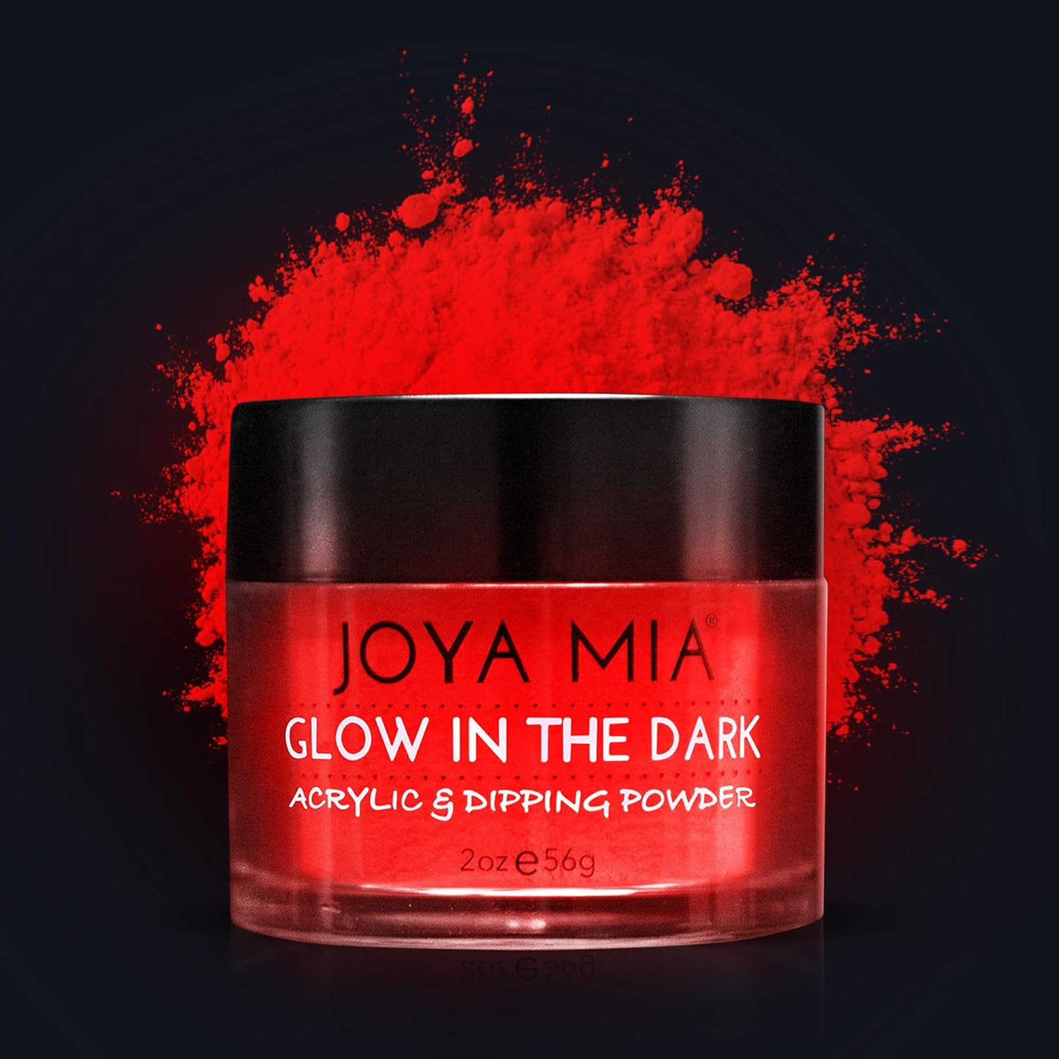 Joya Mia Glow in the Dark Acrylic and Dipping Powder front view