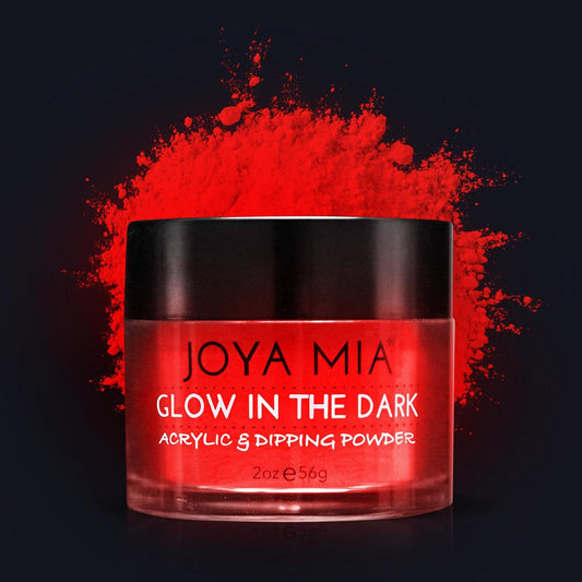 Joya Mia Glow in the Dark Acrylic and Dipping Powder front view