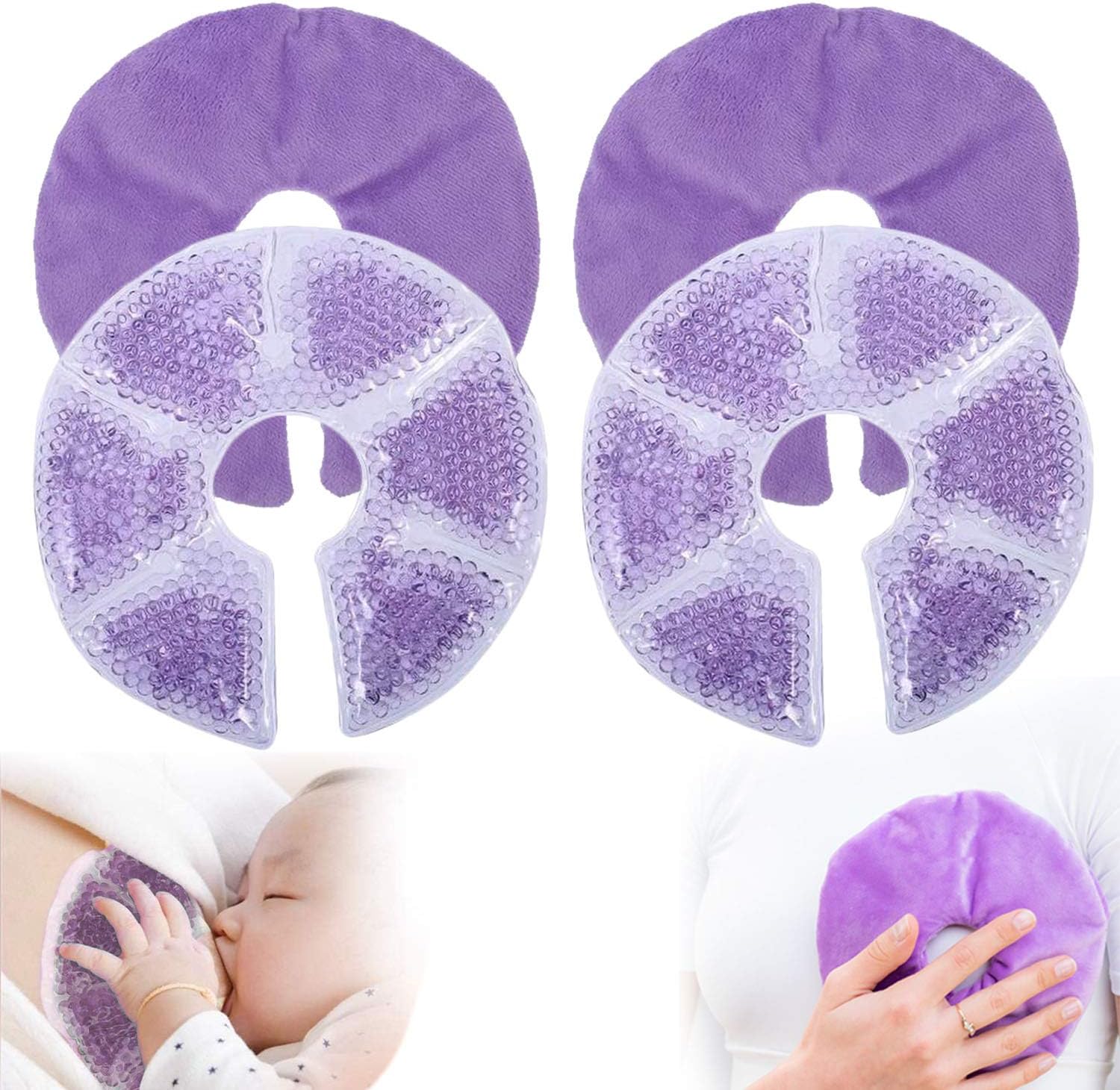 Gbrand Breast Therapy Pads front view for breastfeeding relief