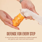 WagWell Paw Protector lifestyle application on paw